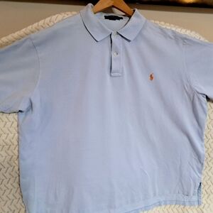 Polo by Ralph Lauren Men's Light Blue Polo Shirt